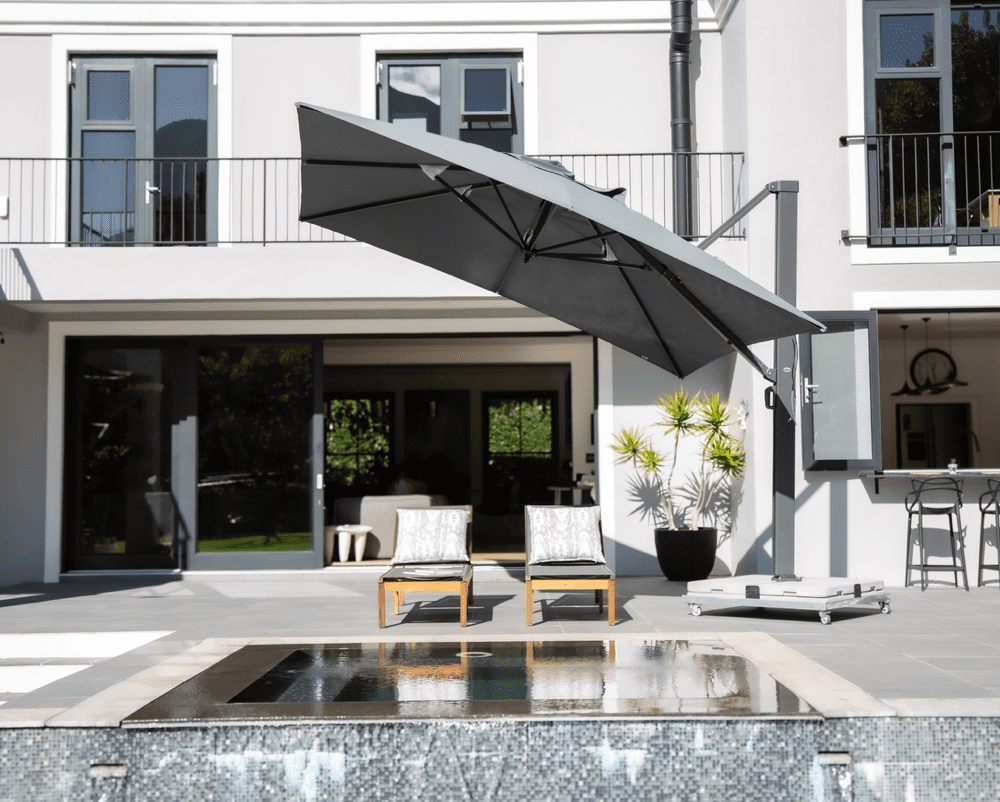 Zweefparasols - Waterdichte - Donkerblauwe - Aluminium - Middel